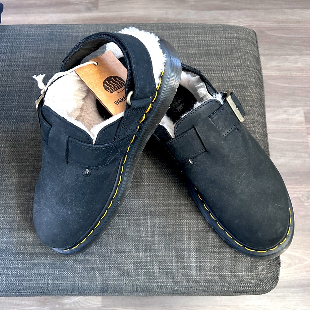 New Dr Marten’s Jorge black suede with lining